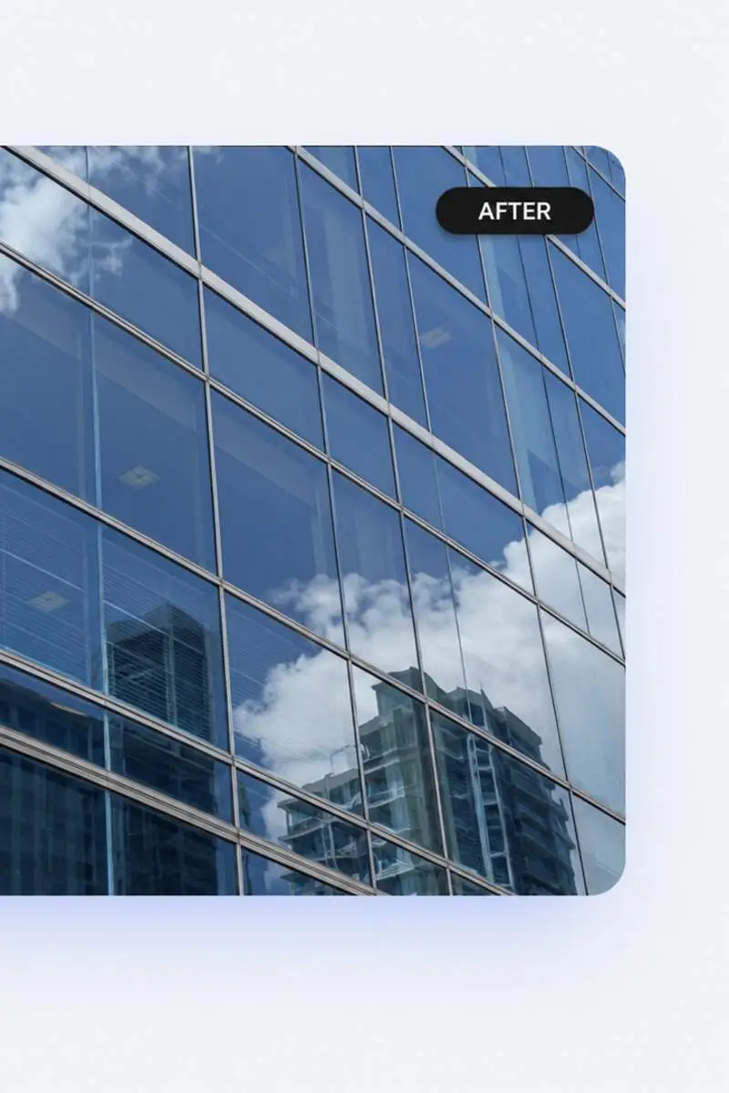 After — high-rise window cleaning in South Florida